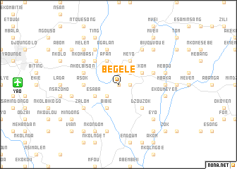 map of Bégelé