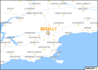 map of Begelly