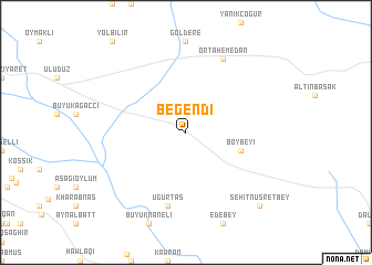 map of Beğendi