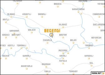 map of Beğendi