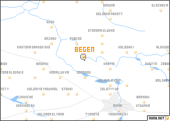 map of Begenʼ