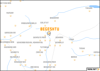 map of Begeshtū