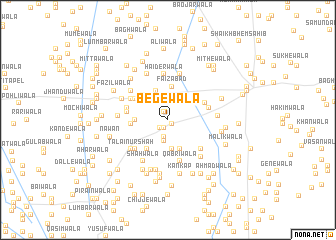 map of Begewāla