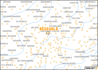 map of Begewāla