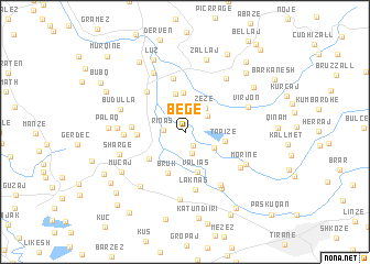 map of Bege