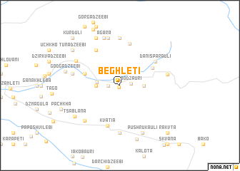 map of Beghletʼi
