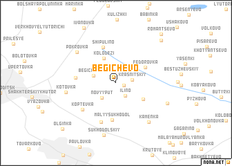 map of Begichëvo