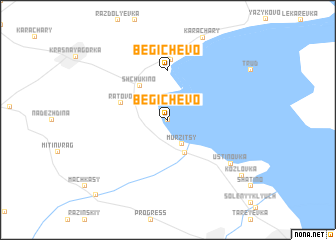 map of Begichevo