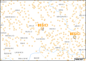 map of Begići