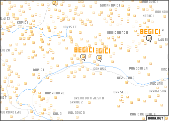 map of Begići