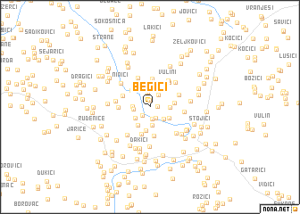 map of Begići