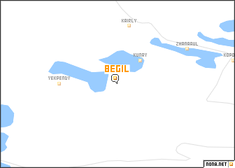 map of Begilʼ