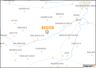map of Begino