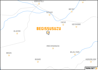 map of Beğişsusuzu