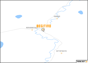 map of Begitino