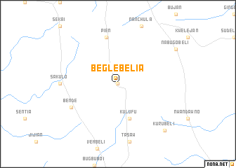 map of Beglebelia
