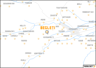 map of Begleti