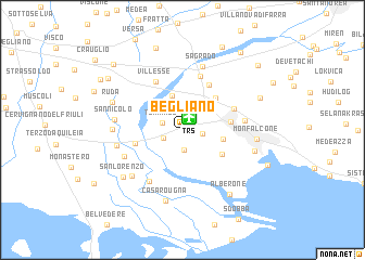 map of Begliano