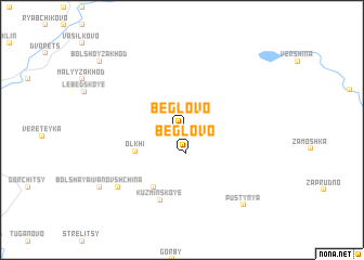 map of Beglovo