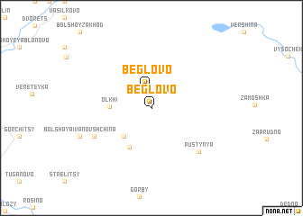 map of Beglovo