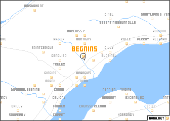 map of Begnins