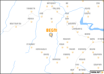 map of Bégni