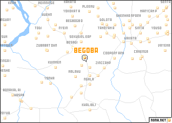 map of Be Goba