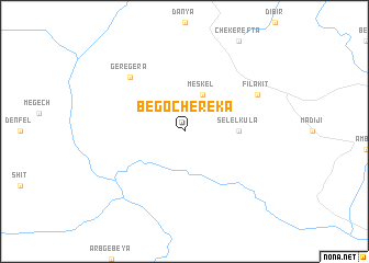 map of Bego Chʼerekʼa