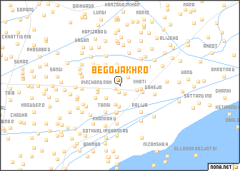 map of Bego Jakhro