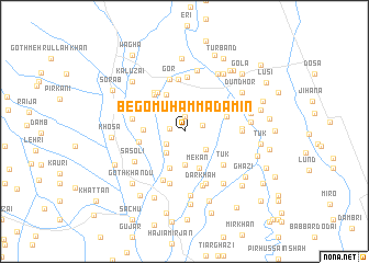 map of Bego Muhammad Amīn