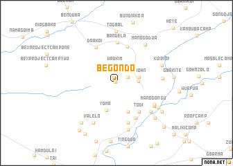 map of Begondo