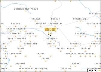 map of Bégon