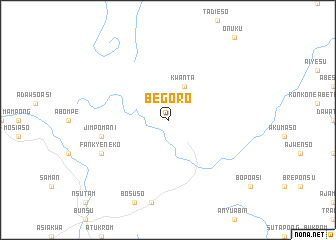 map of Begoro
