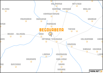 map of Bégouabéna