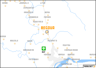 map of Bégoua