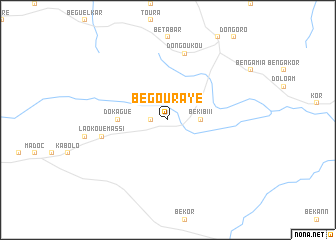 map of Bégouraye