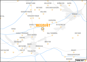 map of Begovat