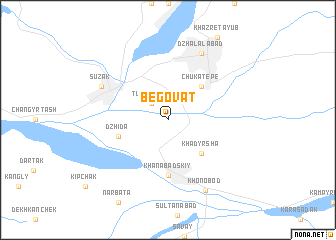 map of Begovat