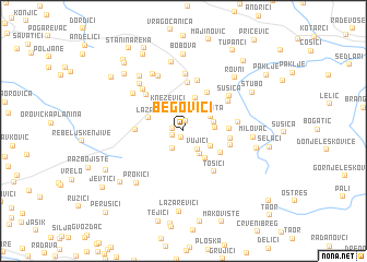 map of (( Begovići ))