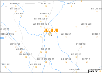 map of Begovo