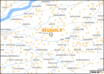 map of Begowāla