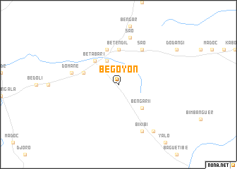 map of Begoyon