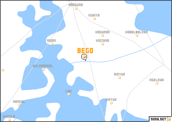 map of Bego