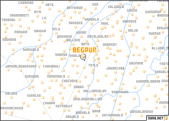 map of Begpur