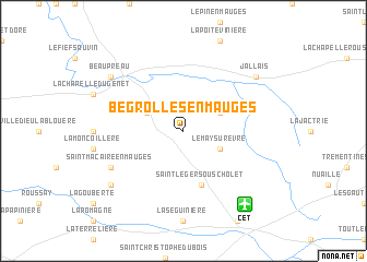 map of Bégrolles-en-Mauges