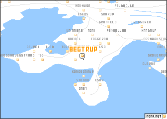 map of Begtrup