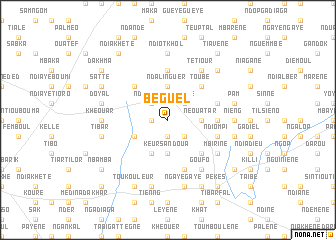 map of Béguel