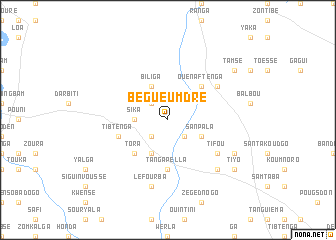 map of Bégueumdré