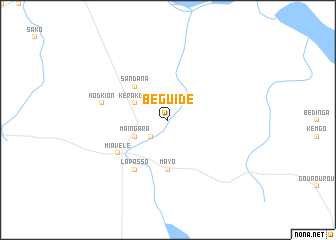 map of Béguidé