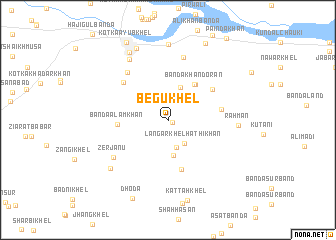 map of Begu Khel